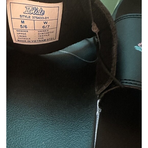 iSlide San Antonio Spurs Black Sandals Slides‎ UNISEX SIZE W 6/7, M 5/6 *NEW* - Picture 5 of 6